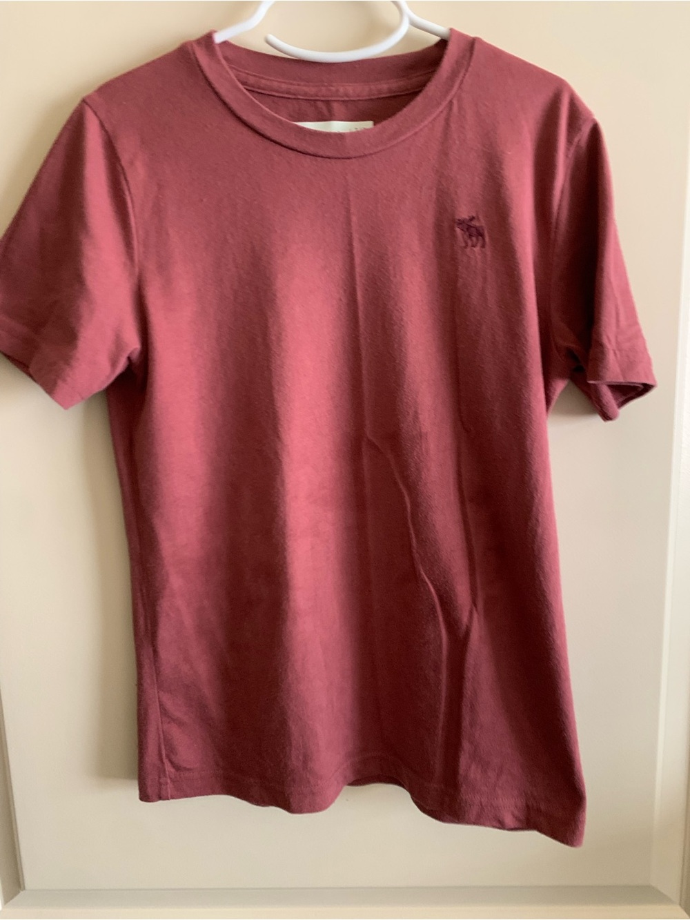 abercrombie kids Short Sleeve Tee in Mauve Red